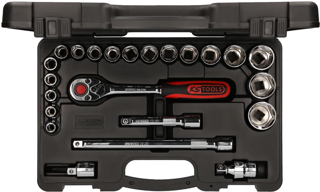 Coffret clés à douilles 1/2 KS TOOLS 918.0623 CHROMEplus 23pcs - 4