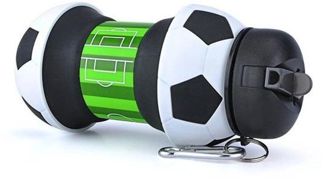 Sportrechter waterfles, opvouwbaar, voor sporten, voetbal, basketbal, tennis, school