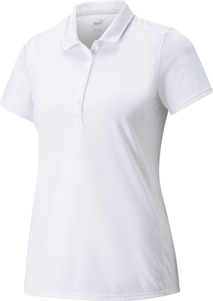 PUMA Gamer Golf Poloshirt Damen bright white L