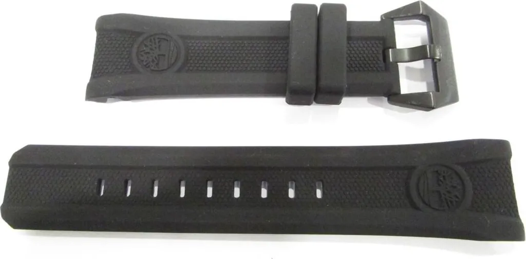 Bracelet de Rechange Noir pour Montre Timberland en Silicone Résistant