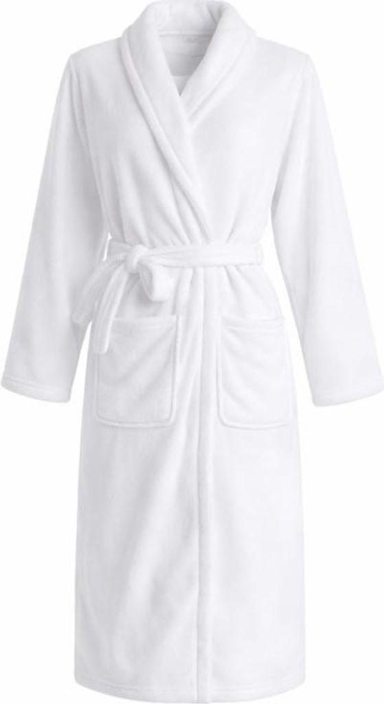 RealG RC-K-2127 Dámsky hotelový župan, klasický, biely Obrázok produktu 