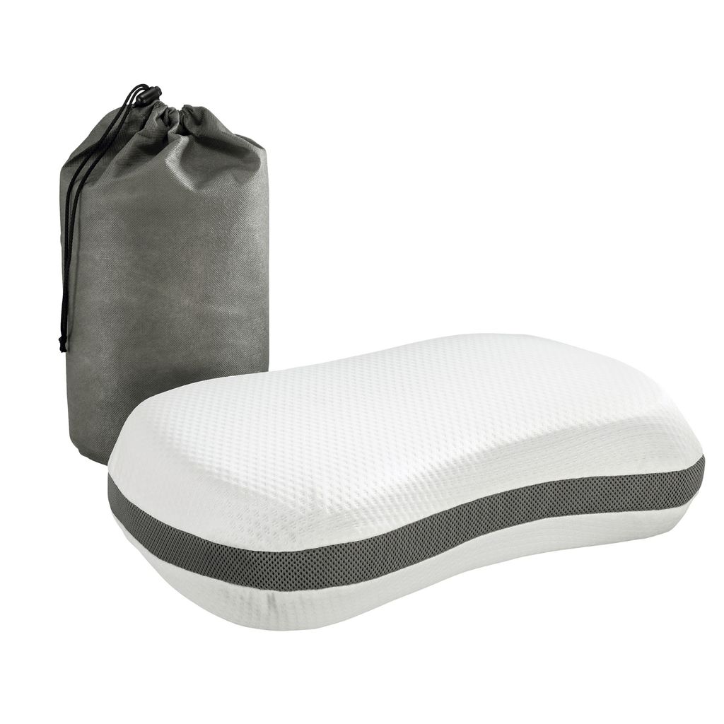 orthopädisches Nackenkissen, Kopfkissen mit Travel Bag für Reisen, 50 x 35 cm, weiß, sleepling Recovery Pillow