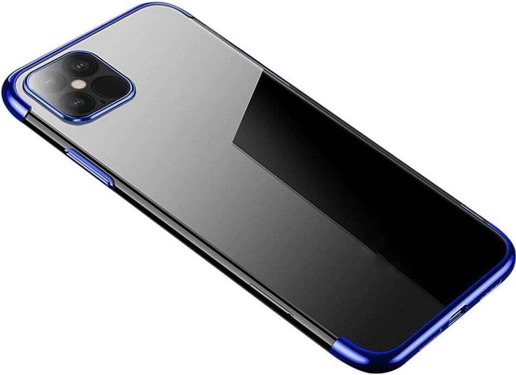 Clear Color Silikon Gel Electroplating frame Handyhlle Schutzhlle fr Xiaomi Mi 10T Lite blau