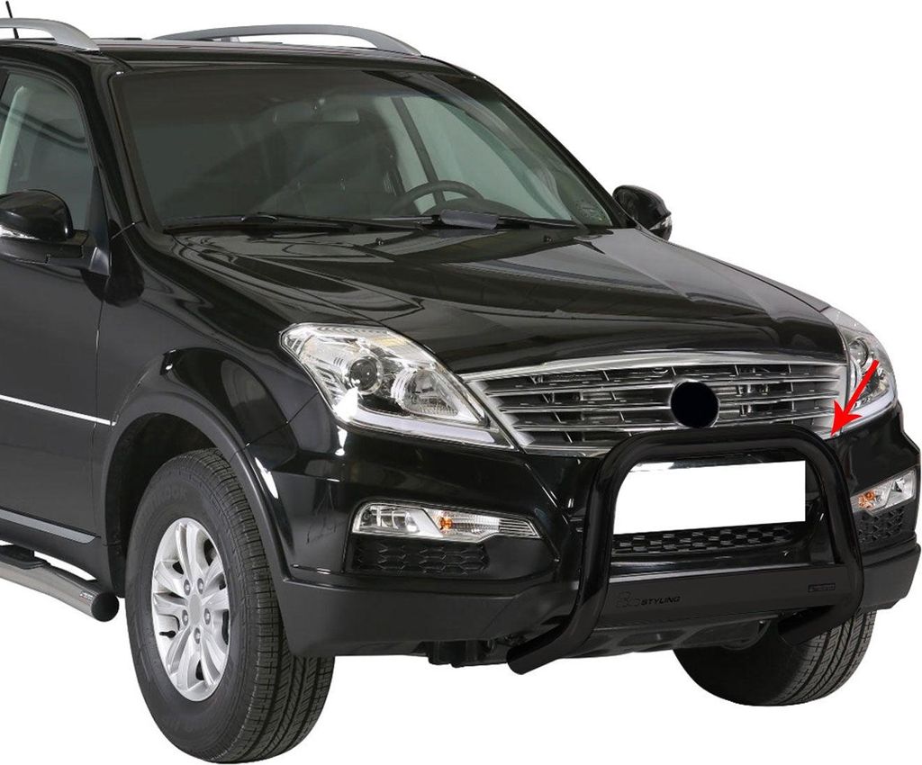 Frontbügel Frontschutzbügel für Ssangyong Rexton W 2013-2017 ø63mm Stahl Schwarz