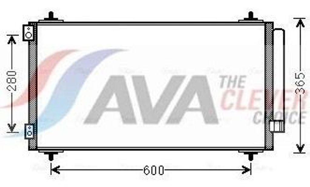 Kondensator, Klimaanlage AVA COOLING CNA5271D