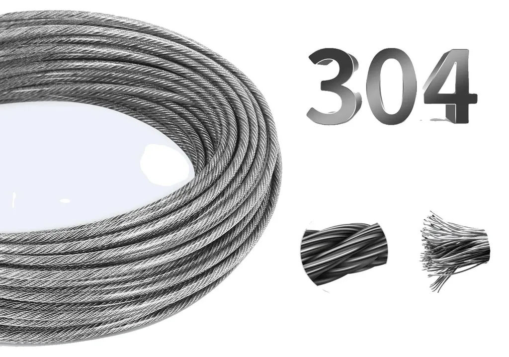 Câble acier inox 3mm bobine de 30 mètres pour garde-corps et balustrade