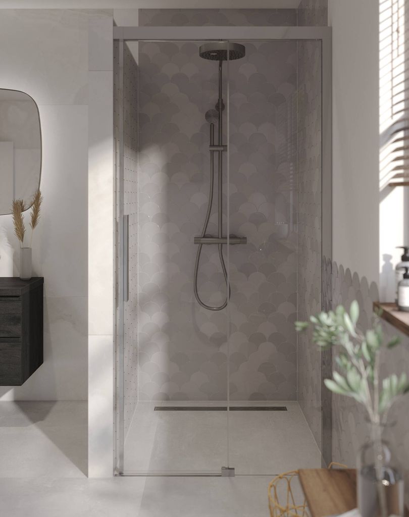 Ben IMotion Duschtür Schiebetür nach rechts mit Anti-Kalk 120x206cm Dusche