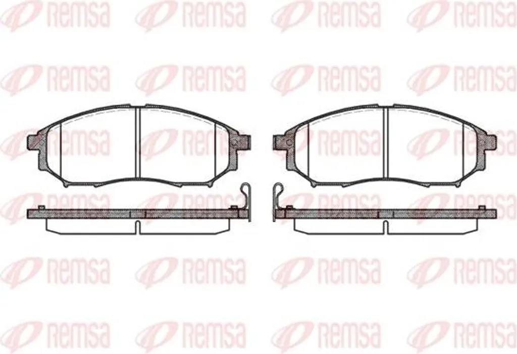 Plaquettes de Frein REMSA 0852.14 OE 41060EG090 pour Nissan et Koleos