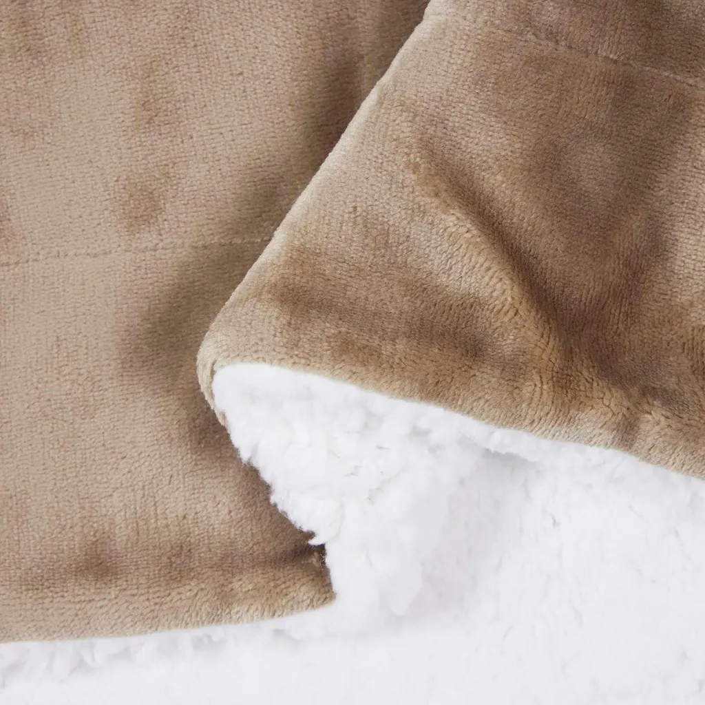 Coperta Pile vidaXL 150x200 Cammello | Pratica, Lavabile e Caldissima - 6