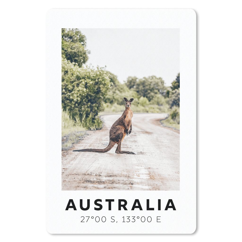 MuchoWow Mauspad Mousepad Australien - Känguru - Natur 18x27 cm - Mousepads - Maus Mat - Pad - Mausunterlage