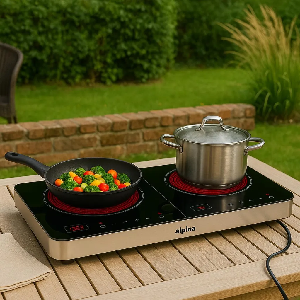 Plaque Induction Double Alpina 3500W : Finissez-en avec la Cuisson Lente - 8
