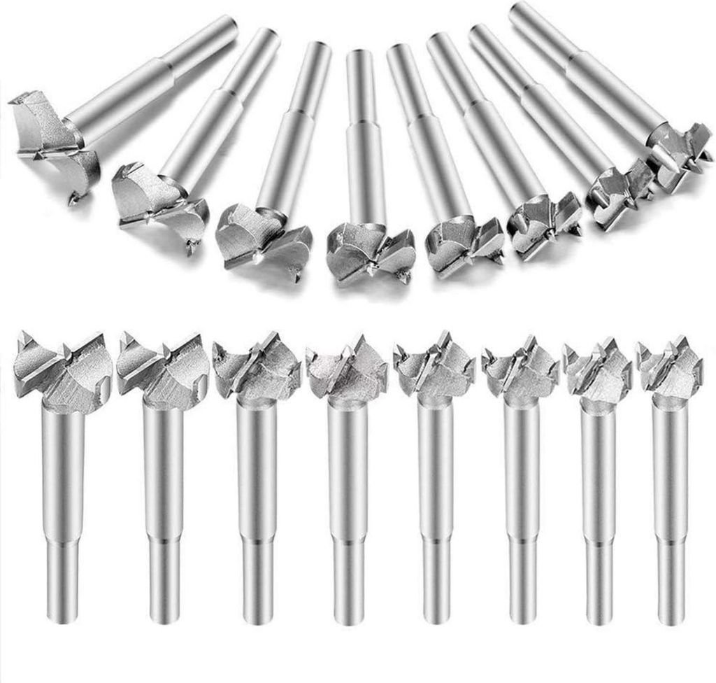 Forstnerbohrer Set 16tlg Ø 15-35mm Hartmetall Holzbohrer - Produktbild 