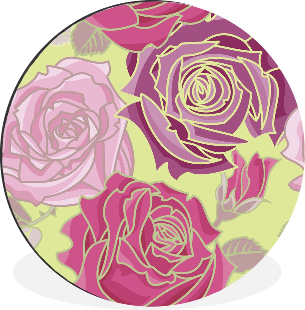 MuchoWow - Wand Kreis - Wandbild - Schlafzimmer - Aluminium Bild - Kinderzimmer - Wohnzimmer Dekoration - Wandschmuck