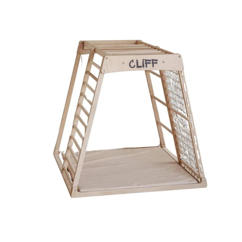 Structure d'escalade enfant Premium CLIFF PRO White haute stabilité