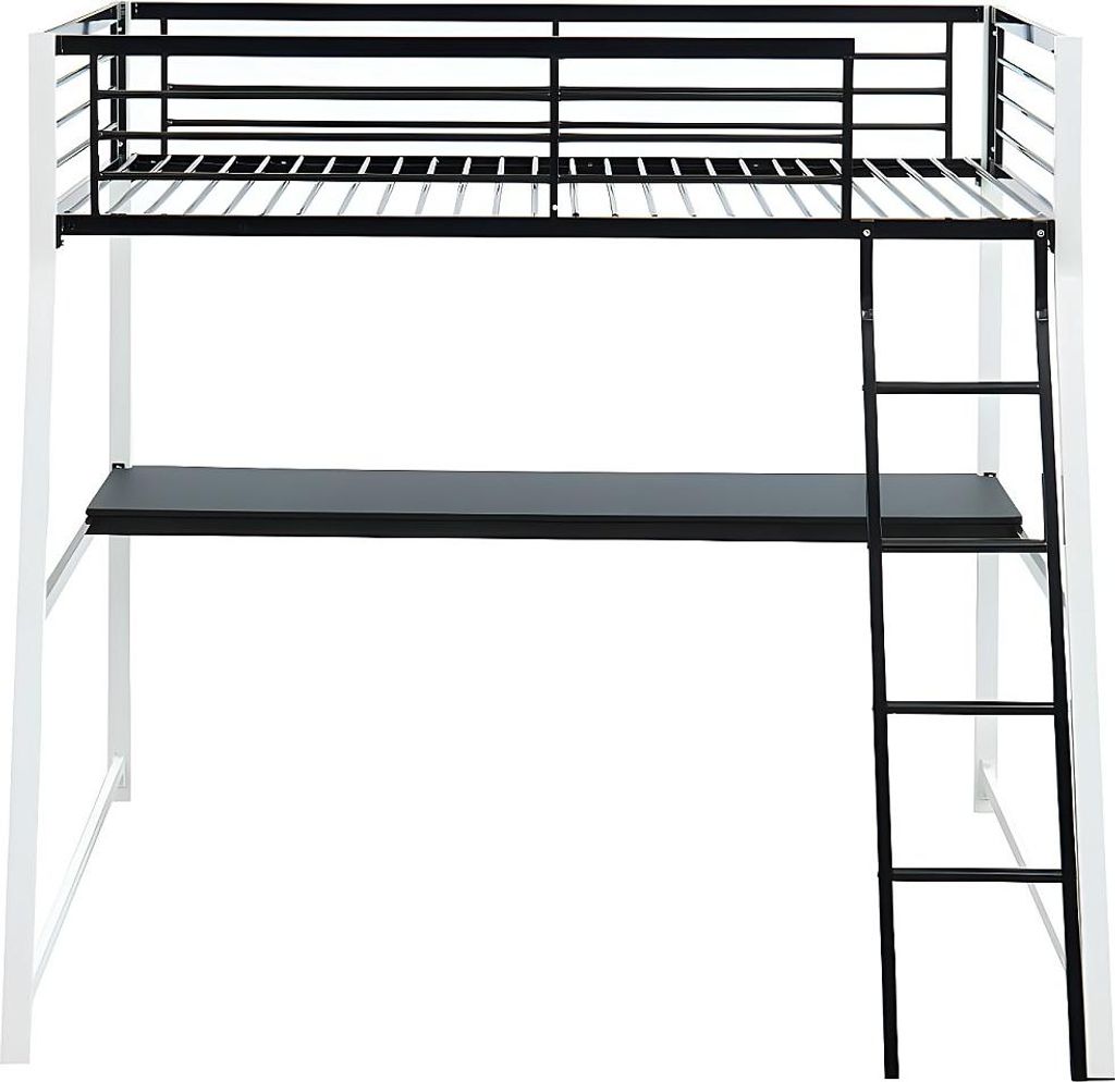 MALICIA Mezzaninbett - 90 × 190 - Eingebauter Schreibtisch Produktbild 
