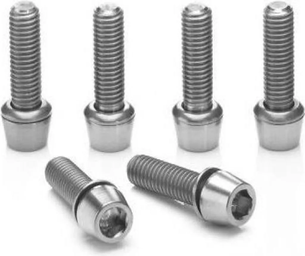 Visserie de rechange Ritchey WCS titane argent pour potence C220/Toyon