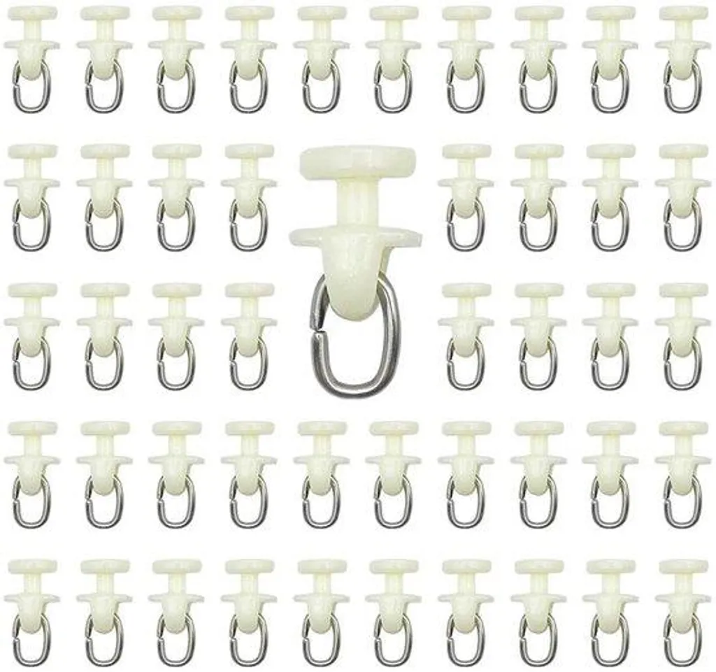 100 Bandes de Rideaux Blanches pour Voilages - Ruban Fronceur 30mm