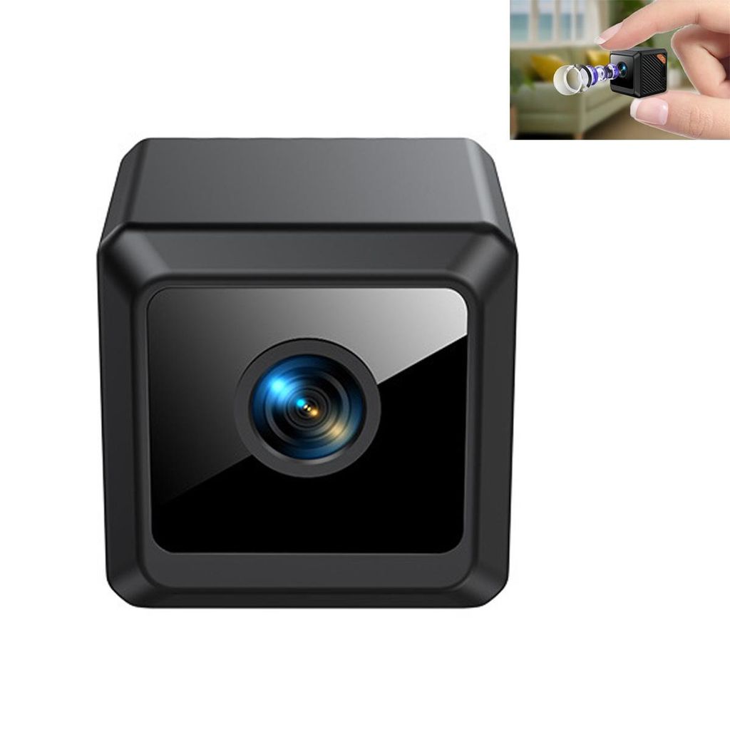 WLAN Innenkamera HD mit App-Steuerung, Bewegungserkennung & Nachtsicht, 150° Weitwinkel, Mini Sicherheitskamera für Baby,Haustiere,Zuhause,Video-...