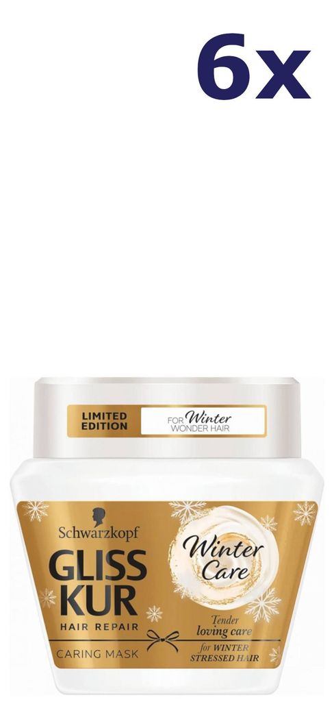 6x Gliss Kur Masker 300ml winter repair