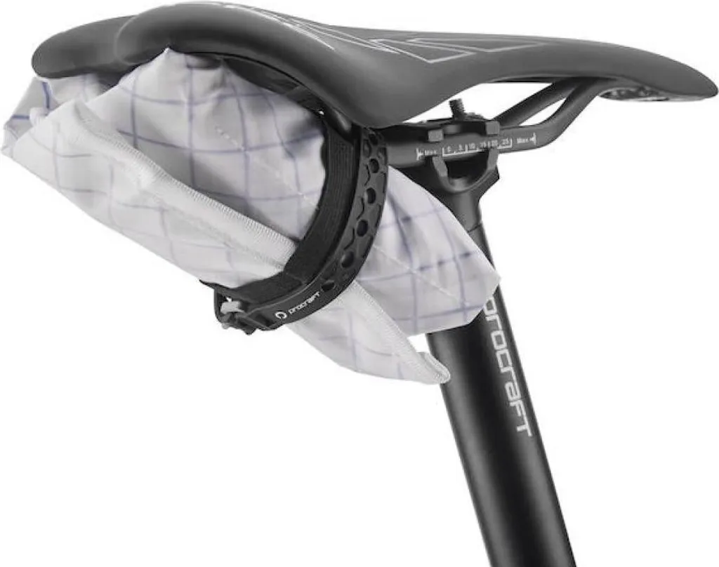 Sacoche de selle Procraft Strap Pack M blanche pour cyclisme et route