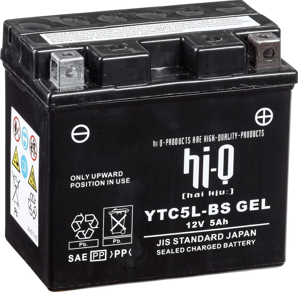 Hi-Q AGM Gel Batterie - Wartungsfrei, Kompakt, Hohe Startkapazität