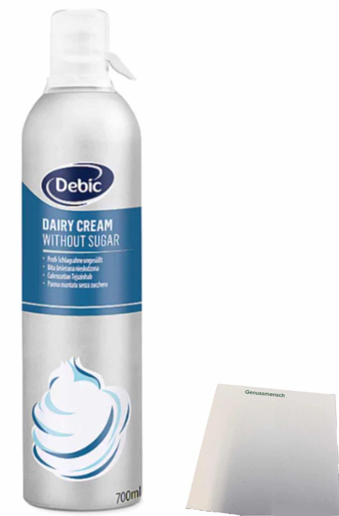 Gastro Sprühsahne ungesüßt 35% von Debic (700ml Flasche, Produktbild 