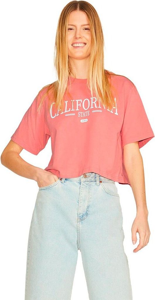 Jack & Jones Brook Relaxed Vint Sn Jjxx Kurzarm-t-shirt Rosa L Frau Rosa L