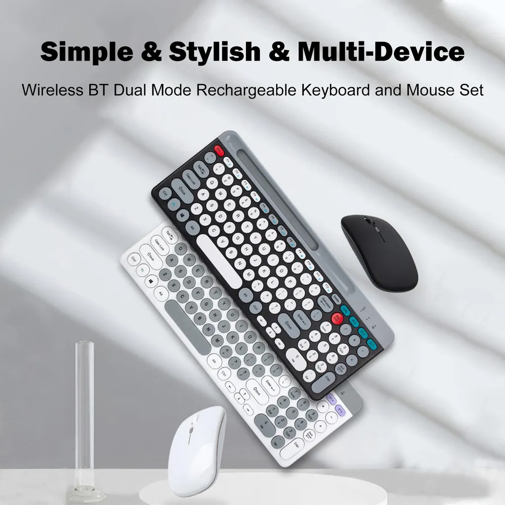 Pack clavier et souris ergonomiques Bluetooth pour PC et ordinateur portable