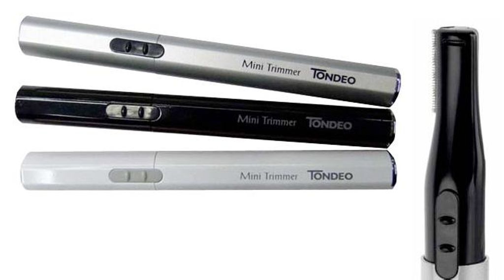 Tondeo Mini-Trimmer Ohren& Nasenhaarschneider Hairliner silber 3195