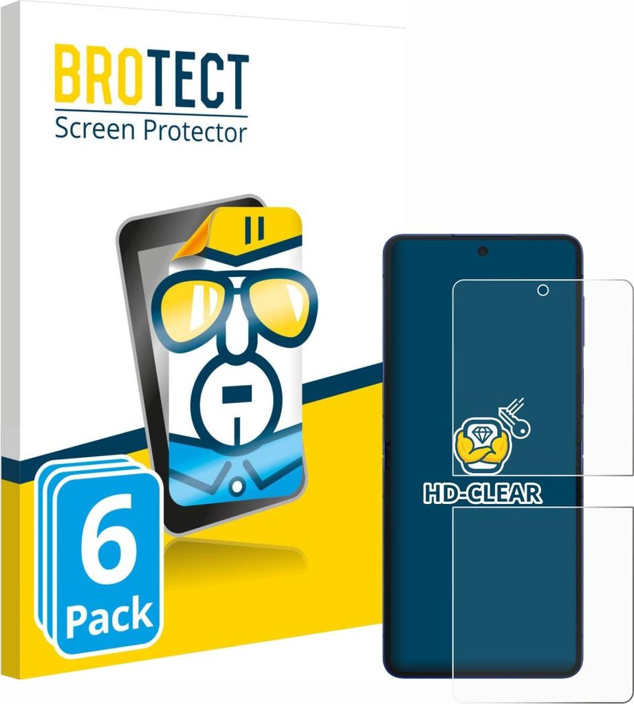 6x Für Samsung Galaxy Z Flip 7 Schutzfolie BROTECT Displayschutz Display Schutz Folie Klar Transparent