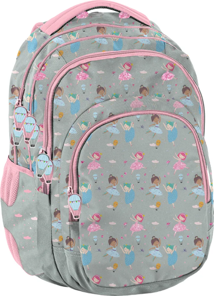 Sac à dos école léger PASO Balerina PP22BT-2706 avec dos ergonomique