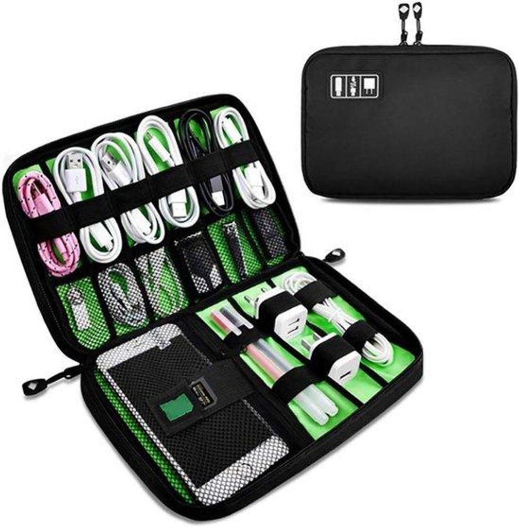 Elektronische Accessoires Organizer Reisen Organizer Universale Tas für Handys Oplaadkabel Powerbank USB-SD-Karten