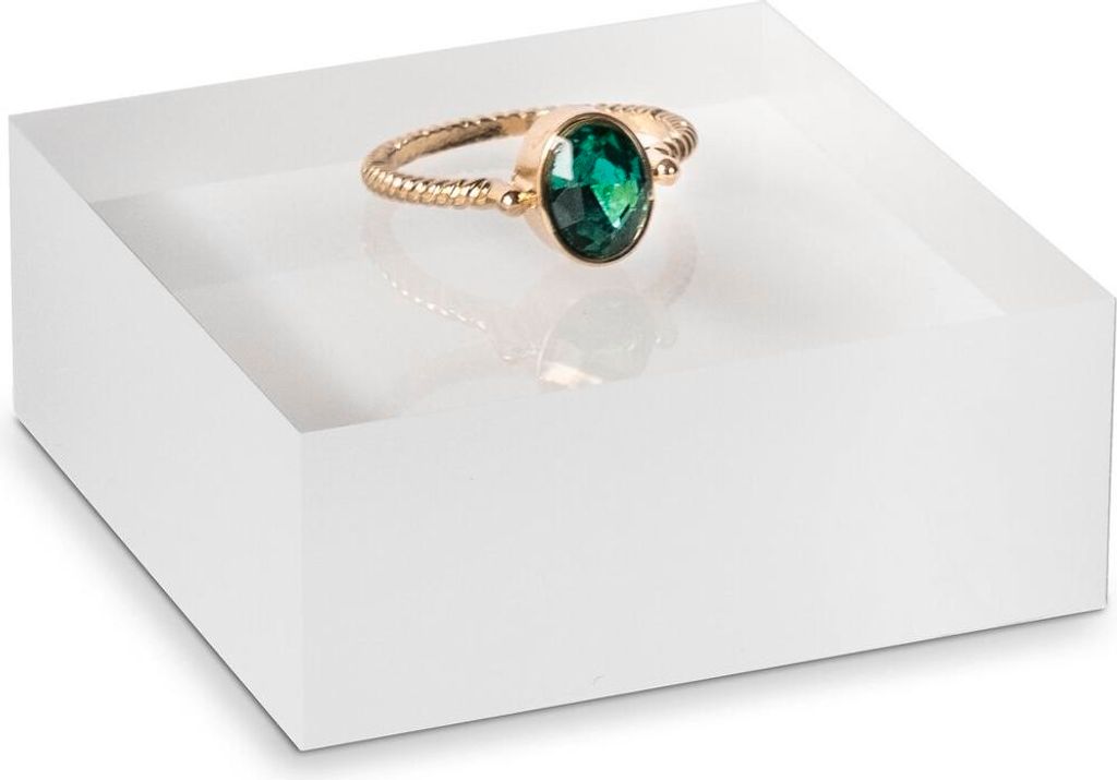 Warenträger PLEXIGLAS 50.0 x 50.0 mm Höhe: 20.0 mm / teil-satiniert