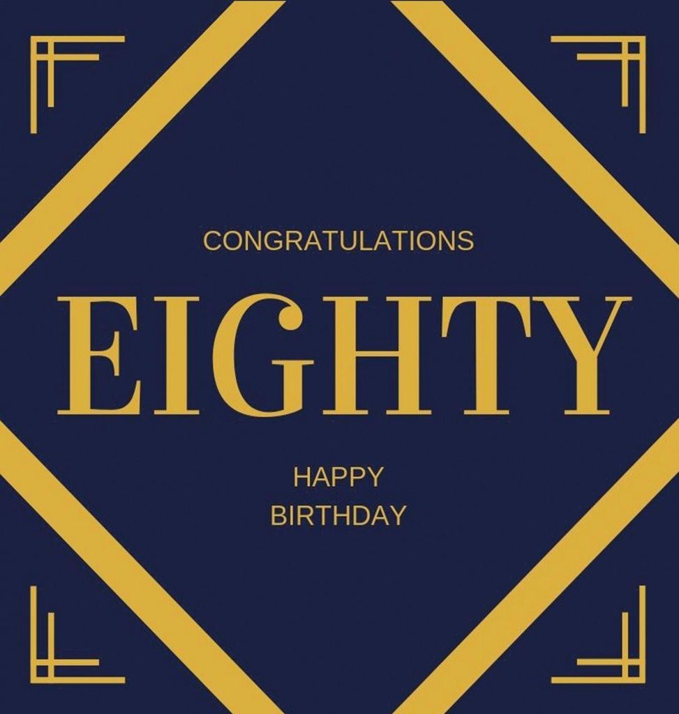 Happy 80th Birthday Guest Book (Hardcover)