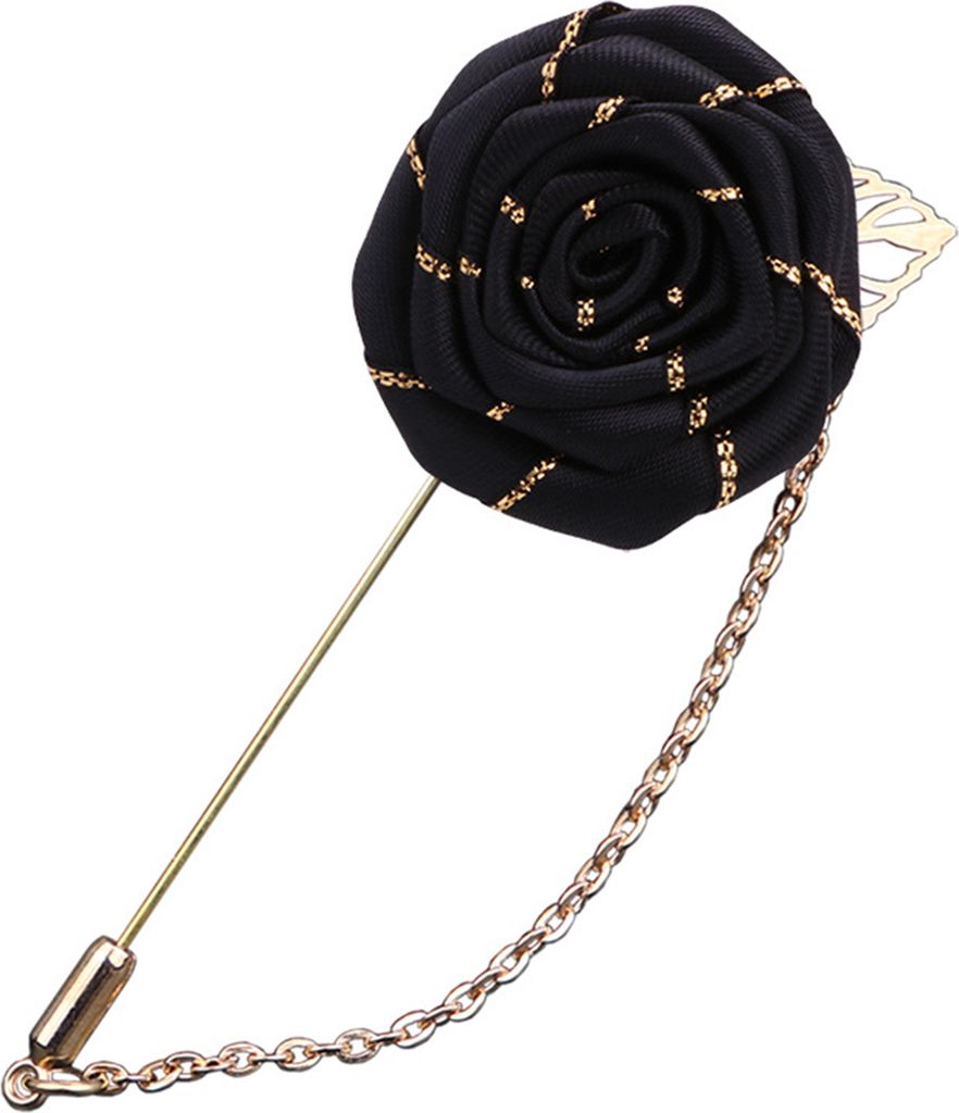 Künstliche Blumenbrosche, handgefertigt, Kamelien, glitzernd, hohl, goldenes Blatt, lange Anstecknadel, Metallkette, Herren/Damen, Business-Anzug,...