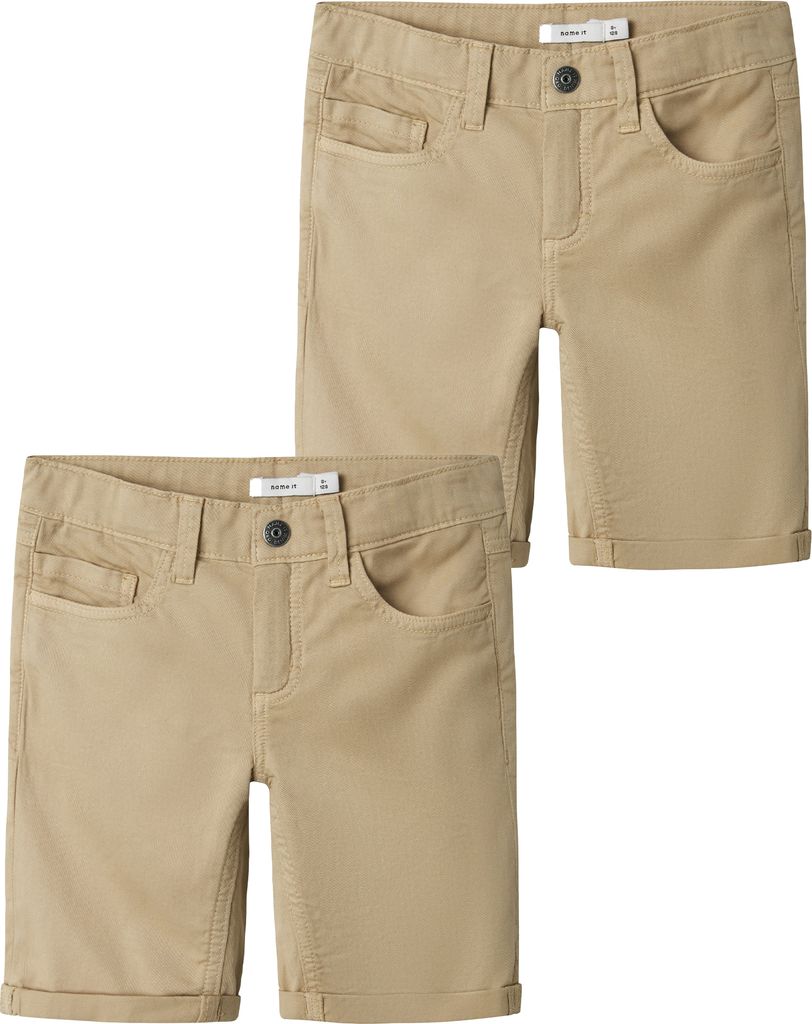 NAME IT 2er-SET Bermuda Jeans Shorts Kurze Denim Hose Größe:
