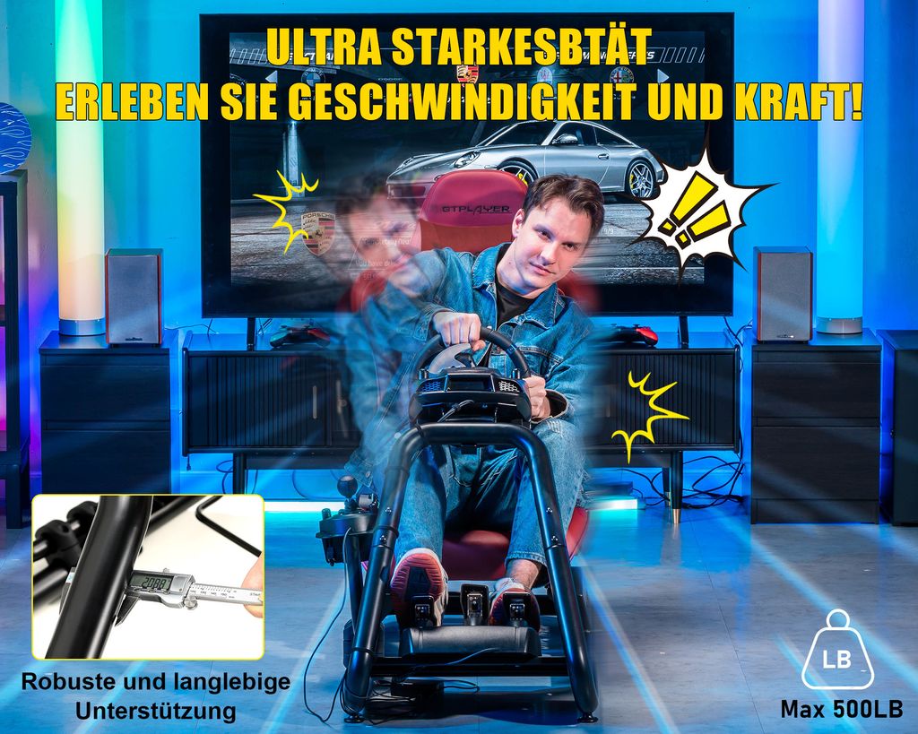 GTPLAYER Simulator Cockpit, SIM racing Cockpit, Produktbild 6