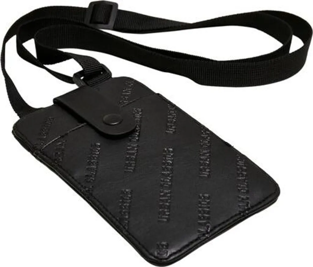 Pochette téléphone bandoulière avec portefeuille intégré noir UNI