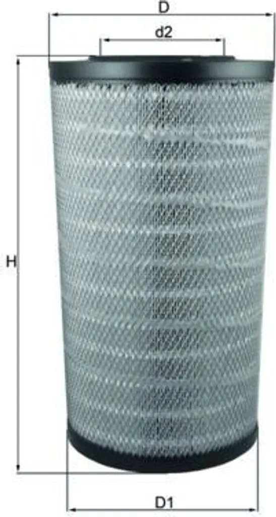 Filtre à air pour maintenance TEMSA HD - Modèle MAHLE LX 3753 Pro