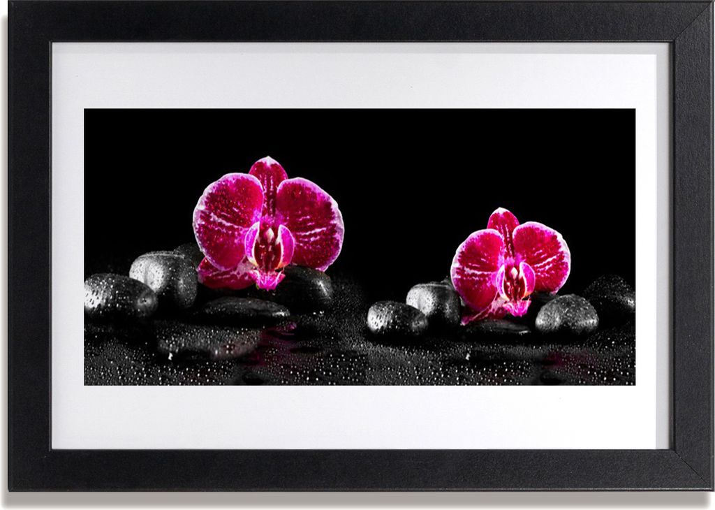 Bild 30x20 MDF-Rahmen Wandkunst Orchid for Peace