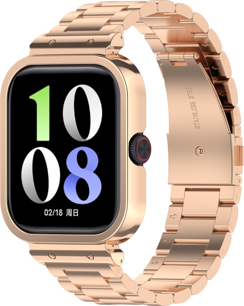 INF Premium-Edelstahlarmband für Vivo Watch GT & IQOO GT Roségold