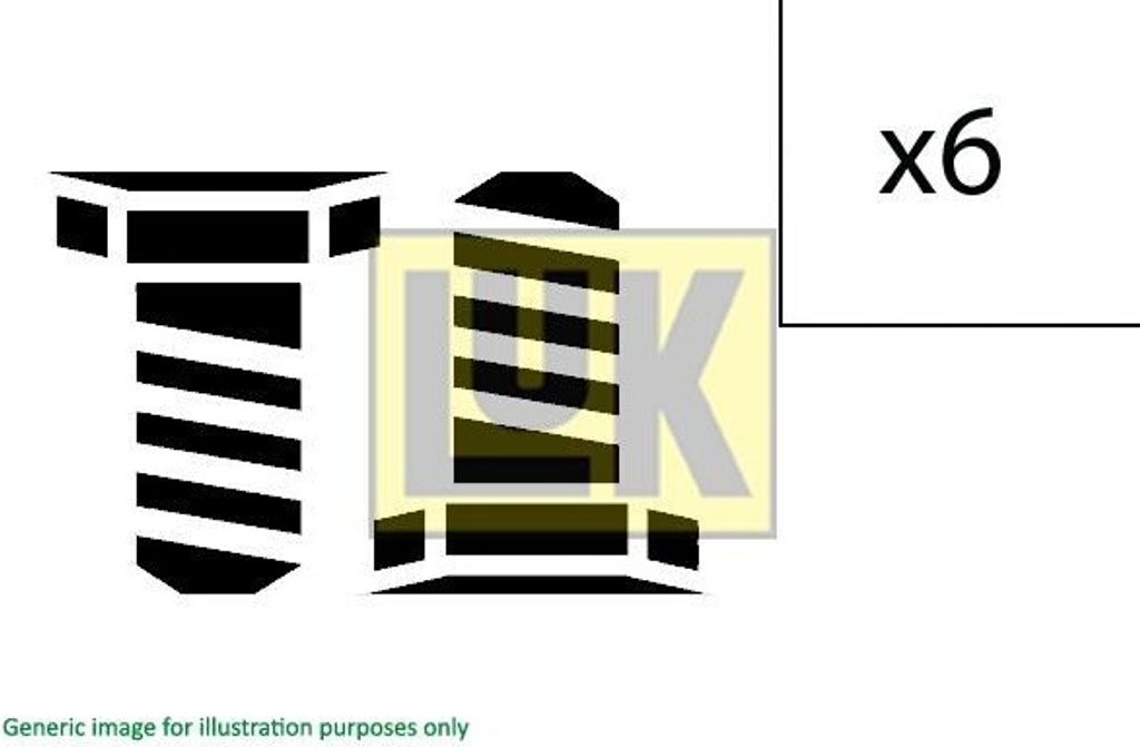 LuK Schraubensatz Kupplung 411 0181 10