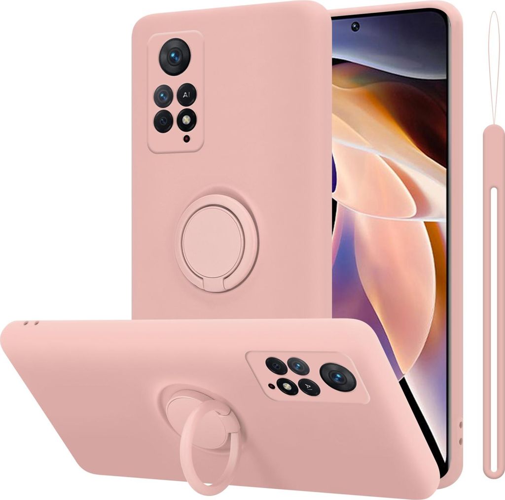 Cadorabo Hülle für Xiaomi RedMi NOTE 11 PRO 4G / 5G Schutz Hülle in Rosa Handyhülle TPU Etui Case Cover
