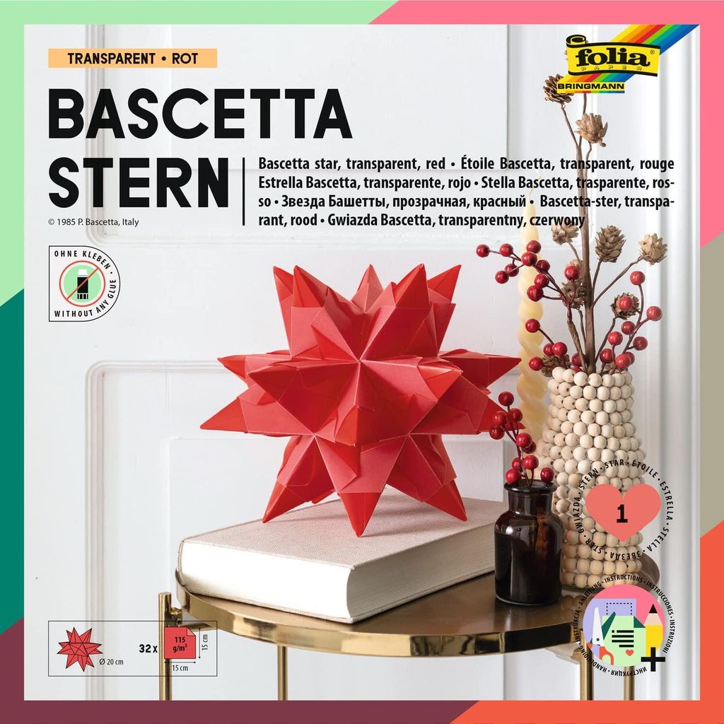 folia 800/0707 fogli pieghevoli folia Bascetta star, 75 x Immagine del prodotto 