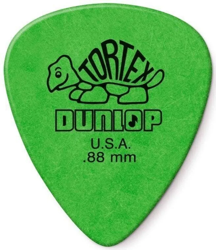 Médiators Dunlop Tortex Standard 0.88 pour Guitare Électrique