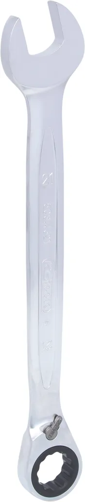 Clé mixte à cliquet 21mm pour accès difficiles KS TOOLS GEARplus pro