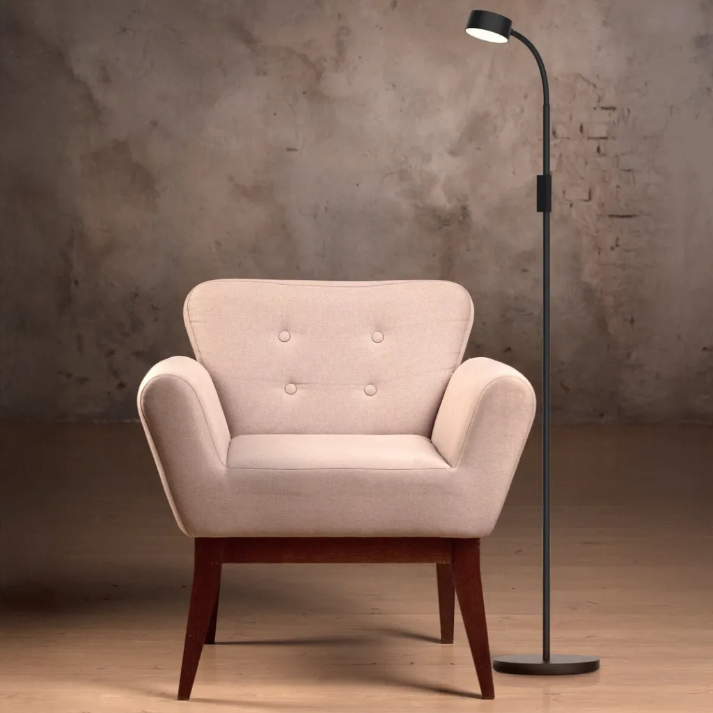 Lampadaire moderne noir à LED 3W variable BRUNO Polux pour salon