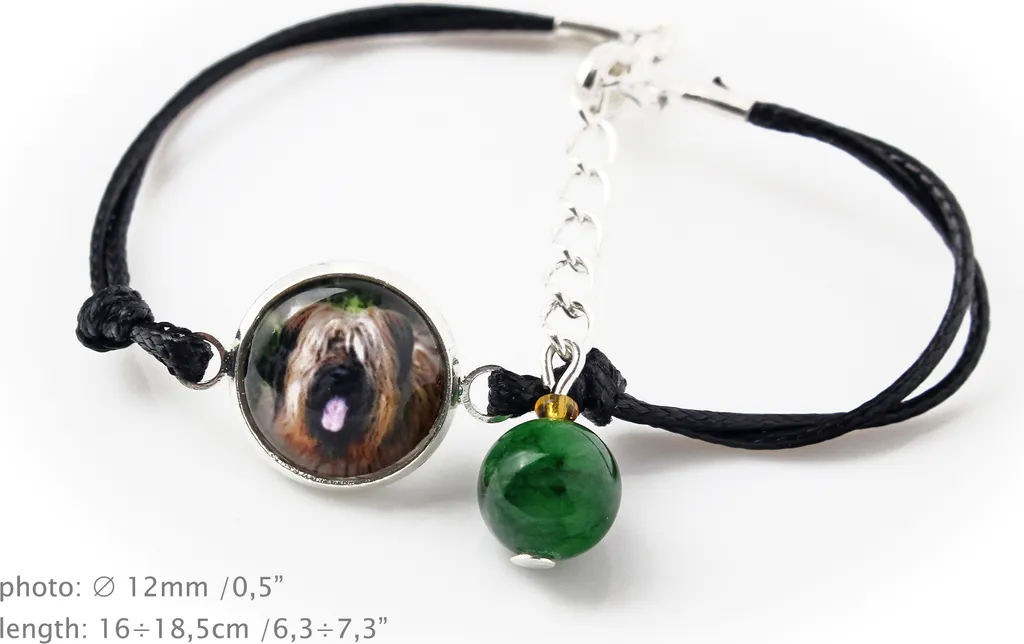 Set Gioielli Briard Personalizzati con Foto Art-Dog | Collana e Bracciale