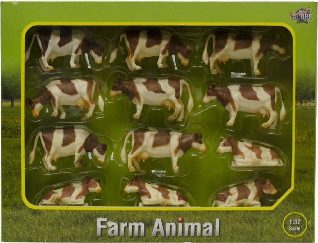 Kids Globe, set de figuras de vacas, 12 piezas, escala Imagen del producto 