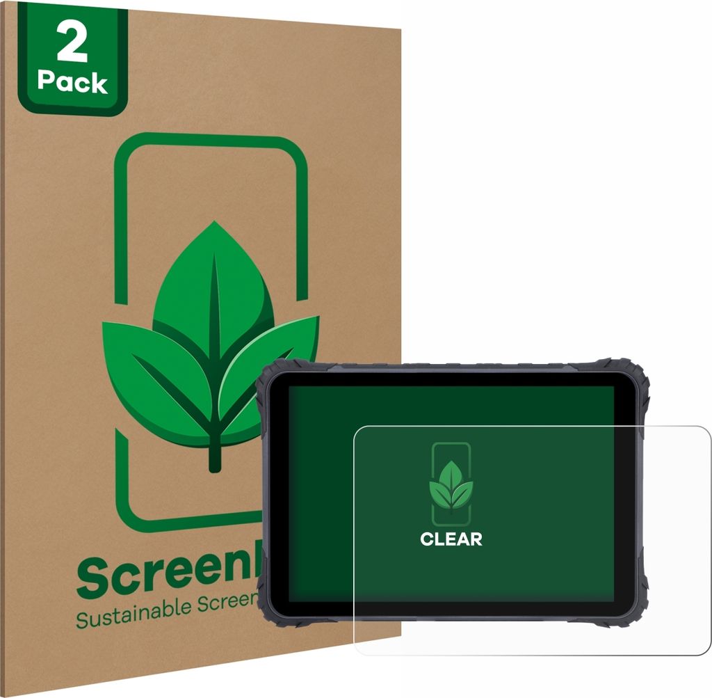 2x ScreenLeaf Schutzfolie für Topicon MDT865 nachhaltiger Displayschutz Display Schutz Folie Klar Transparent